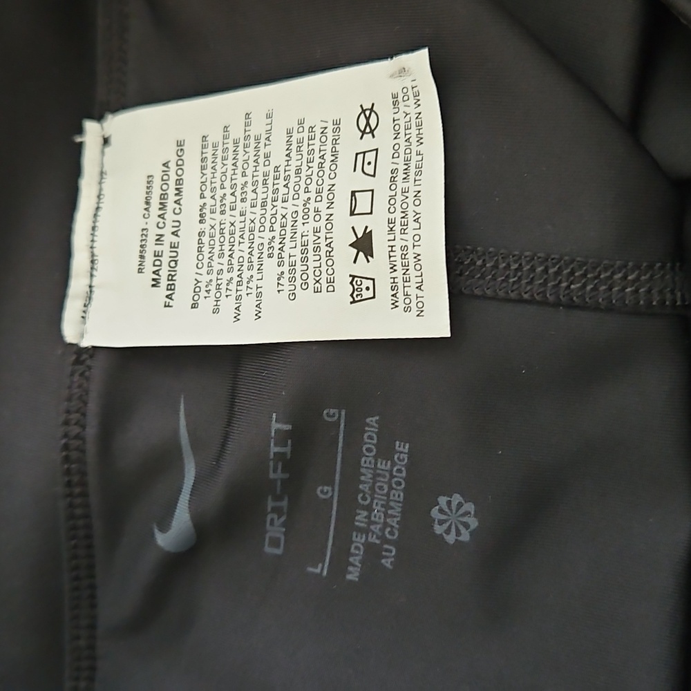Nike Club,NWT, Standard Dri Fit Skort, Black, Size L - Picture 3 of 10